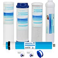 Geekpure - Juego de filtros de ósmosis inversa universales de repuesto (1 sedimento- 1 carbón granular- 1 bloque de…